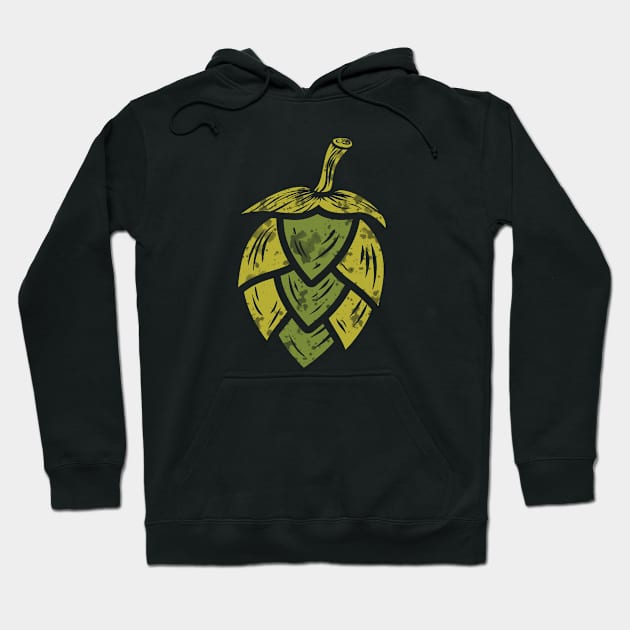 Vintage Beer Hops Hoodie by dkdesigns27